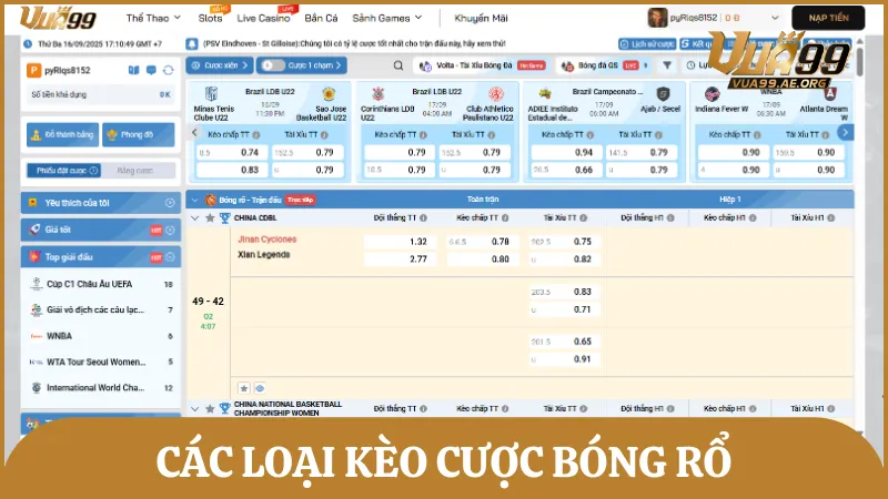 Tổng hợp các loại kèo cược bóng rổ phổ biến nhất trên bảng kèo nhà cái hiện nay